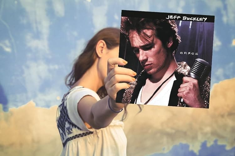 CINEMAFLIX Jeff Buckley - Grace - Album Cover POSTER - Measures 12x12 inches - Includes Adhesive Dots thumbnail 3