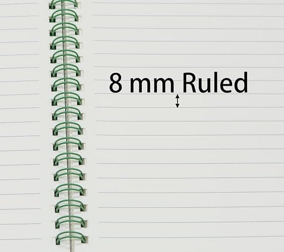 Yansanido Spiral Notebook, 4 Pcs 4 Color A5 Size Thick Plastic Hardcover 8mm Ruled Paper 80 Sheets (160 Pages) Journal for School and Office Supplies (4 Pcs A5) thumbnail 4