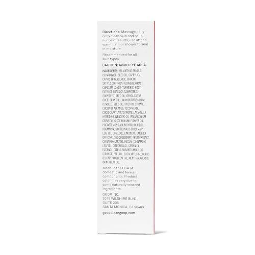 good.clean.goop beauty The Naked Elixir Body Oil | Body Oil to Hydrate Skin Barrier | Vitamin E Oil, Turmeric Root Extract & Saffron Extract | Body Moisturizer | Cruelty-Free & Vegan | 3.4 Fl oz thumbnail 9