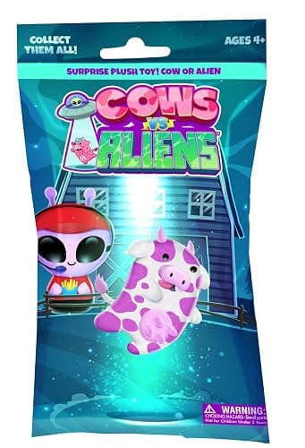Cows vs Aliens 2 Pack Blind Pack Assortment Plush Collectible Toys. Styles Will Vary. - Image 1