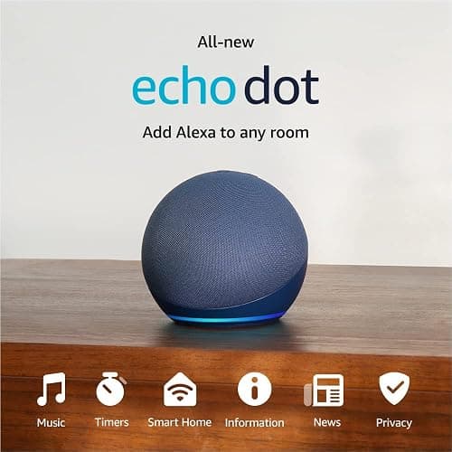 Amazon Echo Dot (newest model) - Vibrant sounding speaker with Alexa+ Early Access, Great for bedrooms, dining rooms and offices, Deep Sea Blue thumbnail 9