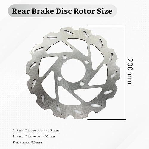 SFriding ATV Brake Rotor Rear Disc for Yamaha Raptor 350 2004-2013 /Raptor 250 2008-2013 /Raptor 125 2011-2013 /YFZ450 2004-2005, 4D3-2582W-00-00, 5TG-2582W-00-00 thumbnail 2