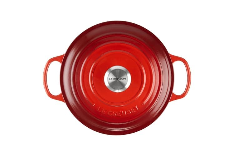 Le Creuset Enameled Cast Iron Signature Round Dutch Oven, 4.5 qt., Cerise thumbnail 3