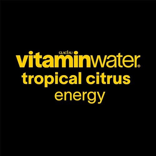 vitaminwater Energy Tropical Citrus Nutrient Enhanced Flavored Water Beverage, 20 fl oz Bottles, 12 Pack thumbnail 3