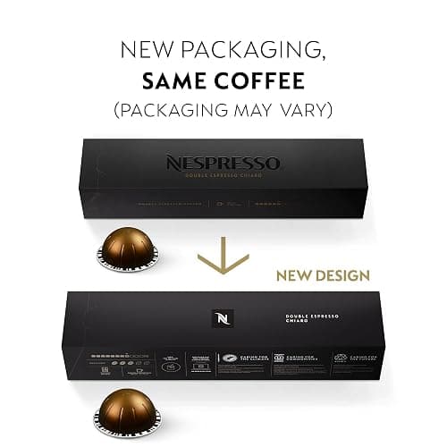 Nespresso Capsules Vertuo, Double Espresso Chiaro, Medium Roast Espresso Coffee, 30-Count Coffee Pods, Brews 2.7oz. thumbnail 4
