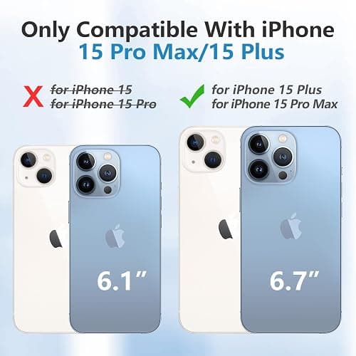 GIN FOXI Battery Case for iPhone 15 Pro Max/15 Plus, 15W Fast Charging Battery Charger Case Rechargeable Real 8000mAh Ultra-Slim Anti-Fall Protection Extended Charger for iPhone 15ProMax&15Plus(6.7") - for iPhone 15 pro max/plus - Black thumbnail 2