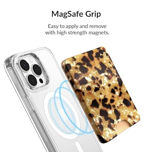 VELVET CAVIAR compatible with MagSafe Wallet - Magnetic Card Holder Wallet for iPhone 12/13/14/15 (Blonde Tort) thumbnail 3