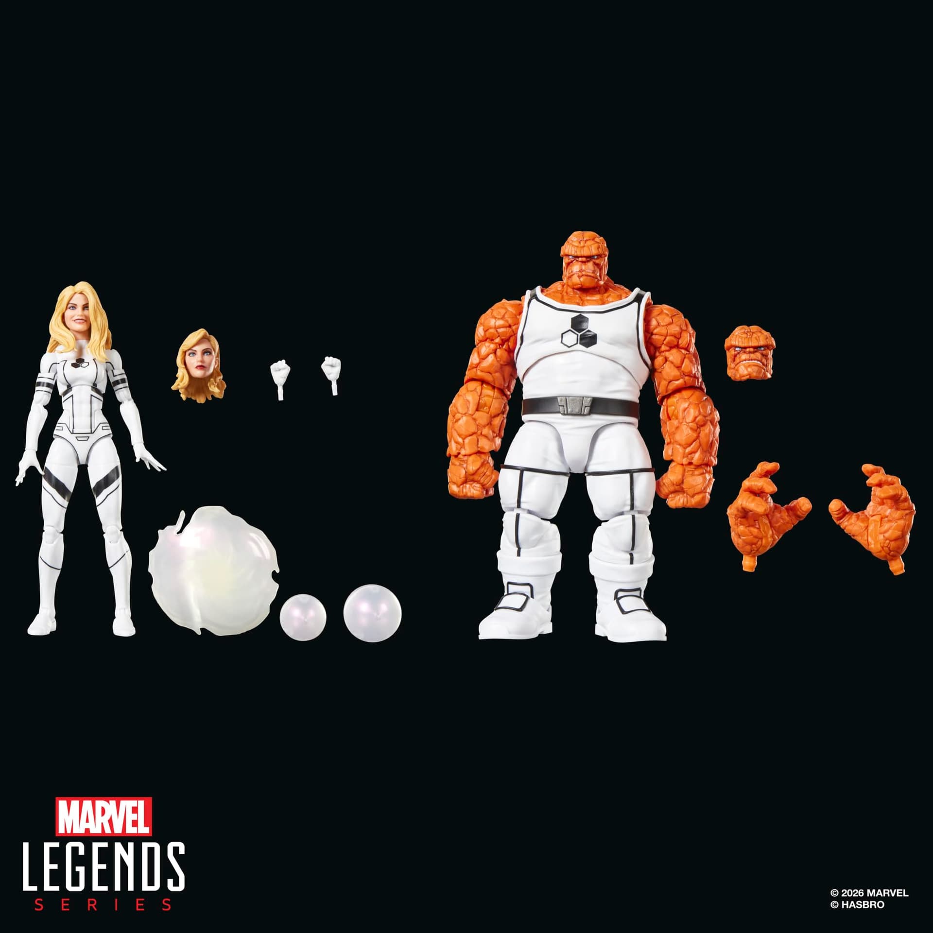 Marvel Legends Series Future FoundationThe Thing & Invisible Woman, 2 Fantastic Four Comics-Inspired 6-Inch Scale Action Figures thumbnail 2