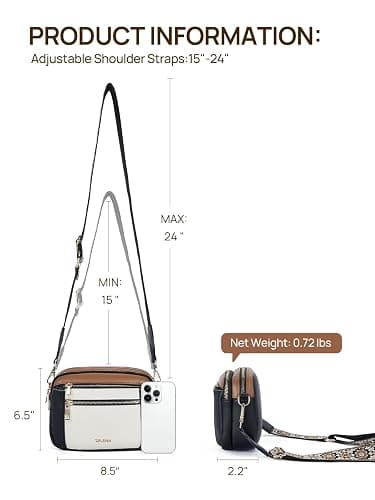 Telena Small Crossbody Bags For Women Vegan Leather Crossbody Purse With Adjustable Wide Strap For Daily Life thumbnail 4