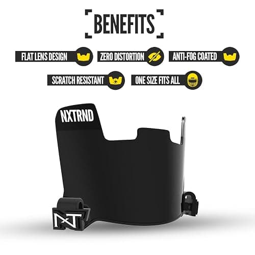 Nxtrnd VZR1 Football Visor, Flat Lens Technology, Fits Adult & Youth Football Helmets thumbnail 3