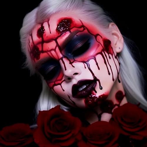 UCANBE 3PCS Halloween Dripping Fake Blood Makeup Kit Realistic Blood Drops Body Paint Washable Fake Blood Set For Zombie Vampire Clown Monster Clothes Costume Cosplay SFX Special Effects Makeup 90ML thumbnail 6