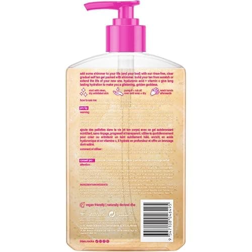 B.TAN Clear Gradual Self Tan Gel | Glow Your Own Way Shimmer - Sunkissed Golden Bronze, Transfer Free, Best Extender, Moisturizing, Non Toxic Sunless Tanning Lotion, No Fake Tanner Smell, 16 Fl Oz thumbnail 2