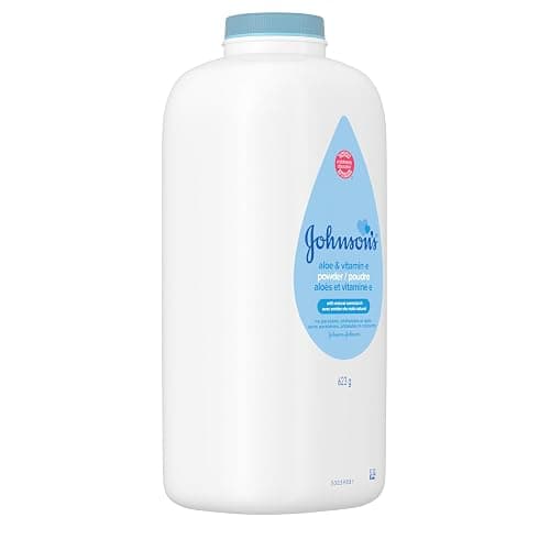 Johnson's Baby Powder, Naturally Derived Cornstarch with Aloe & Vitamin E for Delicate Skin, Hypoallergenic and Free of Parabens, Phthalates, and Dyes for Gentle Baby Skin Care 623g thumbnail 3