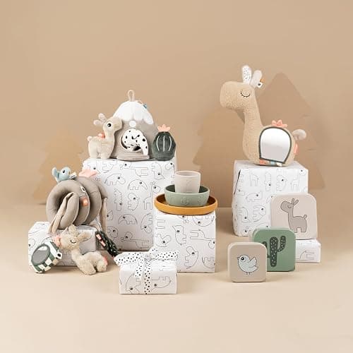 Done by Deer Lalee Sand Activity Spiral Baby Toy - Sensory Cactus, Mirror, and Crinkle Sound for Cots, Car Seats, Strollers, and Prams - Perfect Travel Companion thumbnail 7