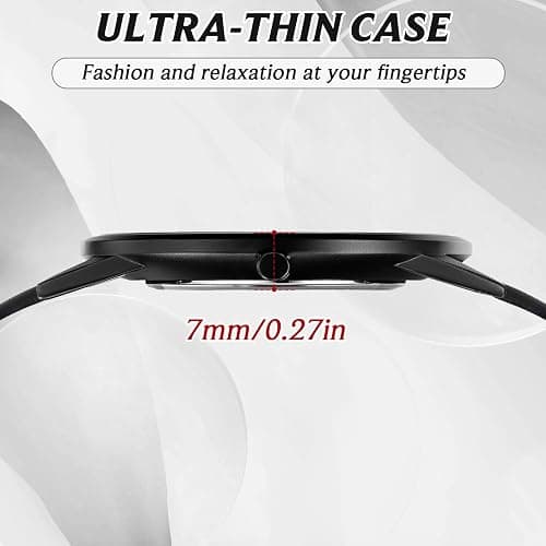 FIZILI Mens Watches Ultra-Thin Minimalist Waterproof-Fashion Wrist Watch for Men Unisex Dress with Leather Band thumbnail 6