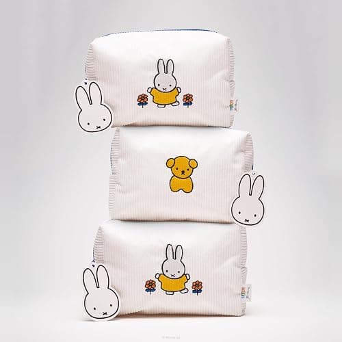 The Crème Shop Miffy Perfect Travel Makeup Bag, Cute Zipper Pouch, Spacious, Durable, Lightweight Cosmetic Organizer, Official Miffy Design, With Hang Tag & Printed Label thumbnail 4