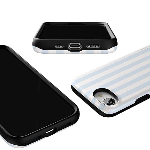 Casely iPhone 16e Case | Blue Stripes | Sunday Best | Compatible with MagSafe | Bold Protective Design thumbnail 3