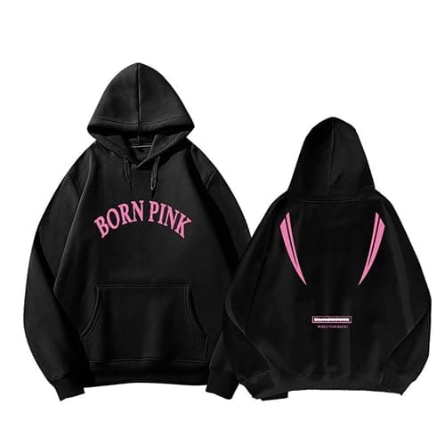 BLI-NK Album Born Pink Hoodie K-Pop Support Bedrucktes Merch-Sweatshirt Baumwoll-Reißverschluss-Shirts - Image 1