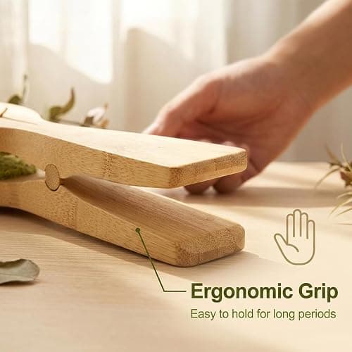 Plant Leaf Cleaning Tongs, Portable House Plant Leaf Cleaning Tongs, Household Cleaning Tools Garden Tools, Cleans Both Sides of Leaves, Dust Removal for Indoor Outdoor thumbnail 8