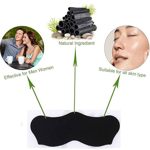 ELAIMEI Pore Strips, 80 Pcs, Natural Charcoal Blackhead Remover Strips for All Skin Types, Pore Deep Cleansing & Minimizing Nose Strips, Instant Unclogging thumbnail 4