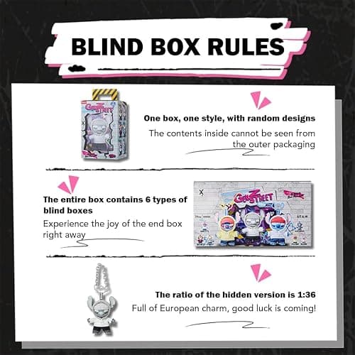 MINISO Disney Stitch GenZ Street Collection Vinyl Plush Pendant Surprise Box Figure Model Random Design Blind Box Toy Collectible Toy for Home Decor Birthday Gifts (Random One Figure) thumbnail 5