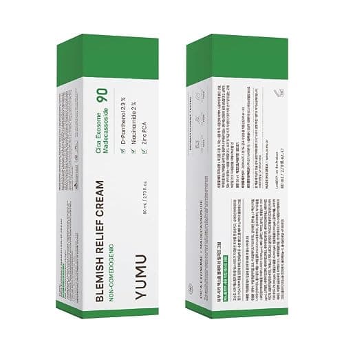 YUMU Cica Exosome Zinc Blemish Relief Cream, Face Moisturizer for Sensitive, Acne-Prone Skin, Lightweight, Breakouts, Barrier Repair, Hydration, Soothing, Oil-Free, Korean Skincare (80 ml/2.70 fl.oz.) thumbnail 9