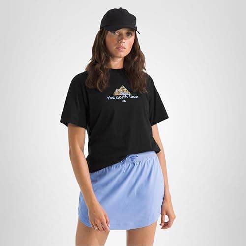 The North Face Women's Wildflower Mountain Short-Sleeve Tee - Casual Stylish Graphic T-Shirt, Relaxed Fit, Cotton Fabric thumbnail 4