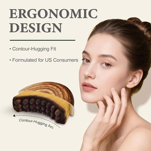 Lymphatic Contour Face Brush, Lymphatic Drainage Brush for Face, Chin & Neck. Features a Newly Upgraded Ergonomic Design for Precise Skin Fit, Suitable for All Skin Types thumbnail 6