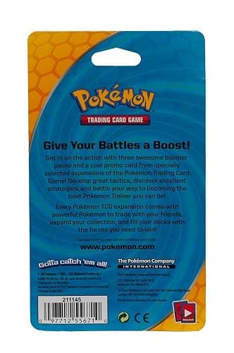 Pokemon TCG: 3 Booster Packs & 1 Random Foil | Includes 3 Blister Packs of Random Cards & 1 Individually Packed Holofoil Promo Card, 097712556710 thumbnail 4