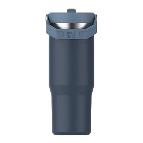 Stanley Flip Straw Tumbler 1.0 Water Bottle With Straw 0.89L - Keeps Cold For 12+ Hours - Easy To Carry - Dishwasher Safe - Stainless Steel Thermal Flask - BPA-Free Travel Mug - Navy thumbnail 6