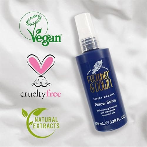 Feather & Down Pillow Spray Duo Gift Set (50ml Sweet Dreams Pillow Spray & 50ml Breathe Well Pillow Spray) - The Perfect Sleep Gift. Cruelty Free. Vegan Friendly. thumbnail 8