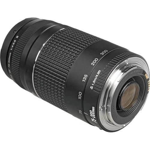 Canon EF 75-300mm f/4-5.6 III Lens Bundled with 58mm UV Filter + Lens Cap Keeper + Microfiber Cleaning Cloth (4 Items) thumbnail 4