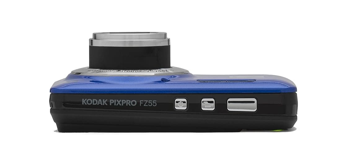 Kodak PIXPRO FZ55 Digital Camera (Blue) + Black Point & Shoot Camera Case + Transcend 64GB SD Memory Card + Tri-fold Memory Card Wallet + Hi-Speed SD USB Card Reader + More! thumbnail 5
