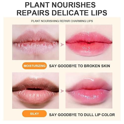 BINGBRUSH 2Pcs Color Changing Lipstick,Pink Crystal Flower Jelly PH Mood Long Lasting Labiales Lip Care Moisturizer Lip Balm Korean Magic Lip Gloss Makeup Lipstick Set for Women thumbnail 5