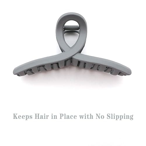 Nalodu Hair Claw Clips Large 4.3 Inch No Slip Big Matte Jaw Butterfly Clip Clamp 4 Colors for Thin Fine Thick Hair Women, 4 Pack thumbnail 9