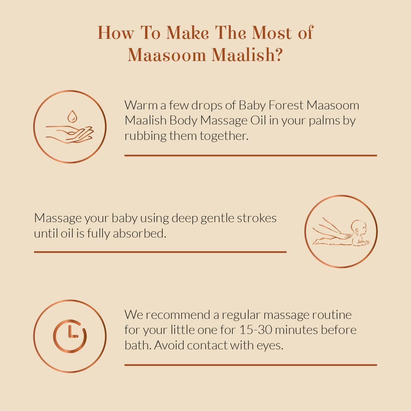 Baby Forest Maasoom Maalish Baby Body Massage Oil | Ayurvedic Baby Massage Oil for Kids | Derma Safe | Cruelty-Free | Vegan | 200 ML thumbnail 7