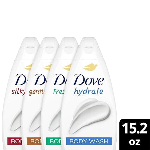 Dove Moisturizing Body Wash, Variety 6-Pack, 15.2 Oz Ea | Hydrate 2-Pack + Gentle Pamper, Fresh Care, and Silky Velvet | Moisturizing Shower Gel Liquid, Instantly Replenish Dry Skin thumbnail 3