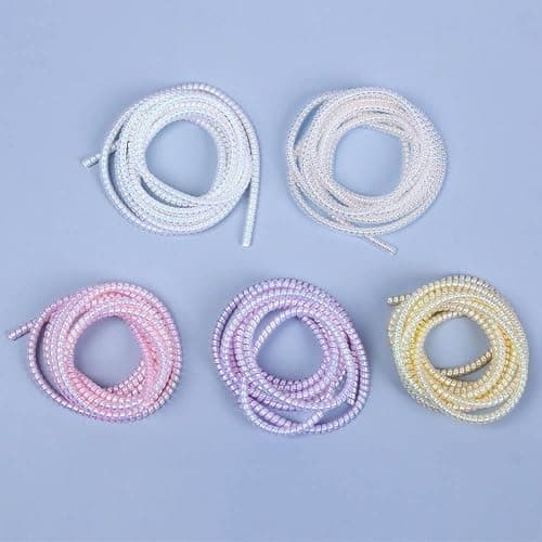 Cable Protector Animal Proof Wire Repair, Pink Cord Protector for Pets Headphone Saver Spiral Cable Wrap Strain Relief, Cord Sleeve for Phone Cable USB Date Cable thumbnail 7