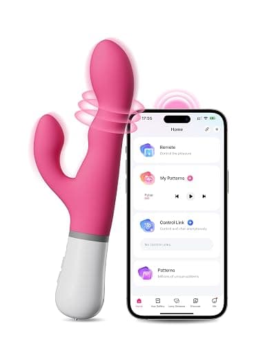 LOVENSE Nora Rabbit Vibrator with Remote, Rotating Dildo Rabbit G Spot Clitoral Stimulator Adult Sex Toys & Games App Controlled with 10,000+ Vibration Modes Long Distance Vibrator for Women Couple thumbnail 8