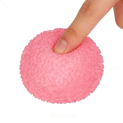 Stress Ball, Tension Relief Solution, 6cm, Sensory Fidget Squeeze Ball, Textured Squishy Toy, Effective Stress And Aňxíétÿ Relief, For School Classrooms Office thumbnail 8