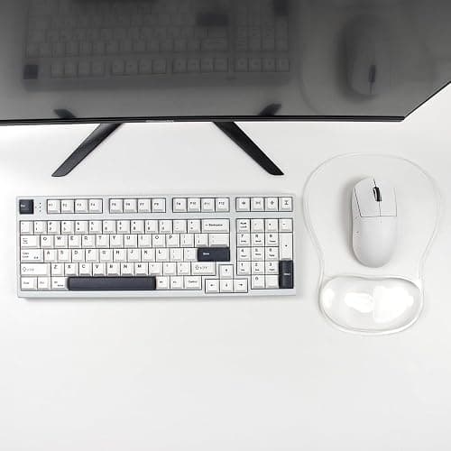 Gel Mouse Pad with Wrist Rest, Ergonomic Clear Mousepad Support, Cooling Pain Relief Mousepad with Non-Slip PU Base for Computer/Office/Home thumbnail 5