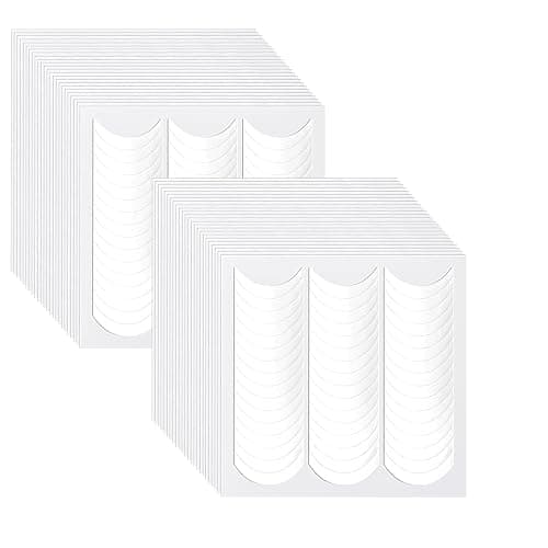 2304 pcs French Nail Stickers French Tip Nail Guides 48 Sheets Manicure Nailes Strips Self Adhesive Nails Sticker Tips for Edge Auxiliary White Half Moon Shaped Nails DIY Stencil Tool Decals - Image 1