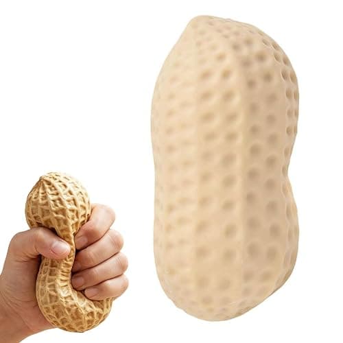 Peanut Squishies, 2026 New Peanut Stress Balls Fidget Toys for Adults, Soft Slow Rising Fidget Squeeze, Stress Relief Sensory Fidget Toy for Adults Office Desk (1 pcs) - Image 1
