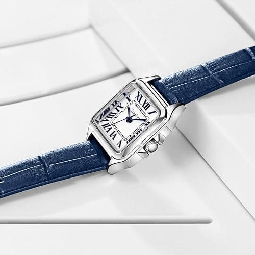 Szaikyri Classic Square Watch for Women Ladies Dress Watch | Water Resistant | Solid Stainless Steel Band | Dainty Vintage Design | Long-Last Vacuum Plating | Japanese Precise Movement thumbnail 8