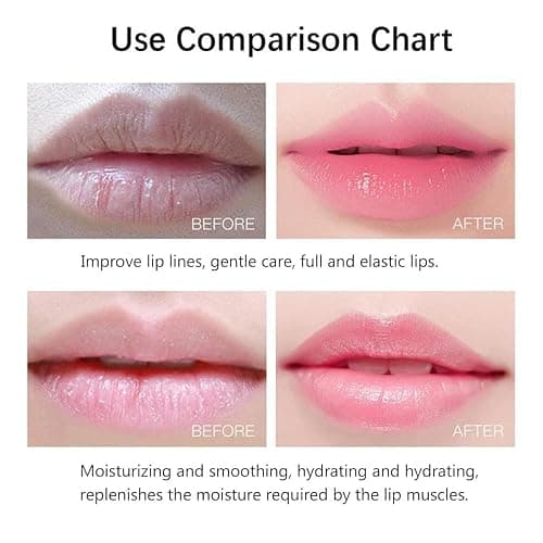 20Pcs Moisturizing/Plumping Lip Mask, Restores Moisture Mask for Dry Lips and Lines Overnight Care, Gel Treatment Masks ​ (Pink) - Pink thumbnail 3