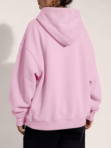 Trendy Queen Women Oversized Hoodies Fall Outfits | Gentle Skin Feel, Aesthetic Drop Shoulder, Large Kangaroo Pocket, Seamless Daily Outfit Match thumbnail 4
