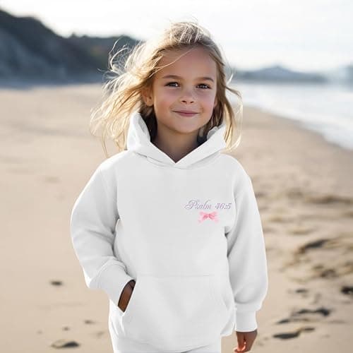 Zoemghc Girl's Christian Graphic Hoodie God is Within Her Hoodies for Kids Jesus Faith Religious Sweatshirts Pullover Tops thumbnail 5