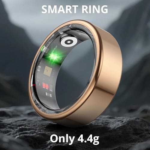 COLMI R02 Smart Ring, a Smart Ring for Women and Men, with a Charging case, Supports Heart Rate, Blood Oxygen, Sleep Health Monitoring, and Sports Tracking Ring. (Rose Gold, 7#) thumbnail 9