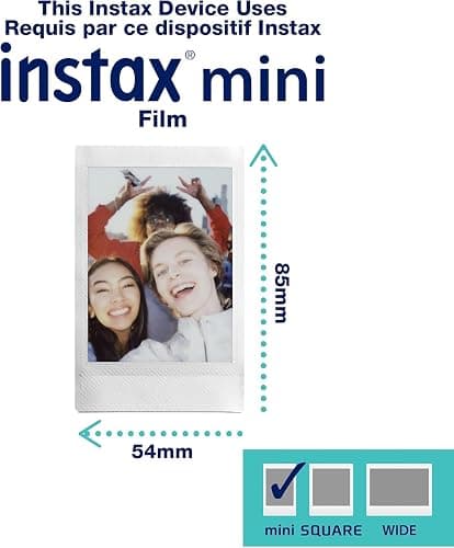 Fujifilm Instax Mini 41 Instant Camera Vintage Black. + Fujifilm Value Pack (40 Sheets) + Shutter Accessories Bundle, Includes Vintage Style Compatible Carrying Case, Black Photo Album 64 Pockets thumbnail 7