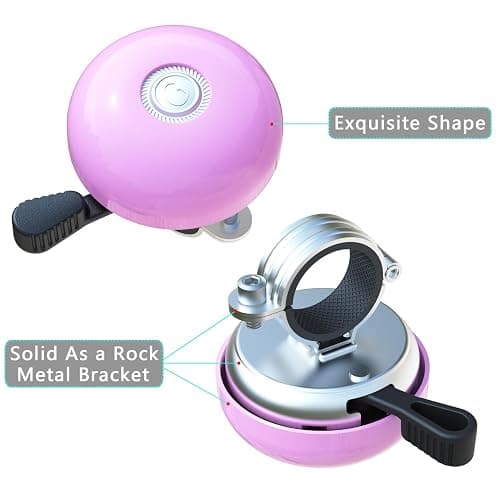 Greallthy Bike Bell Classic Bike Bells for Adults Kids, Bicycle Bell for Handlebars Adult, Loud Sound Beach Cruiser Mountain Bike Bell Accessories. thumbnail 4